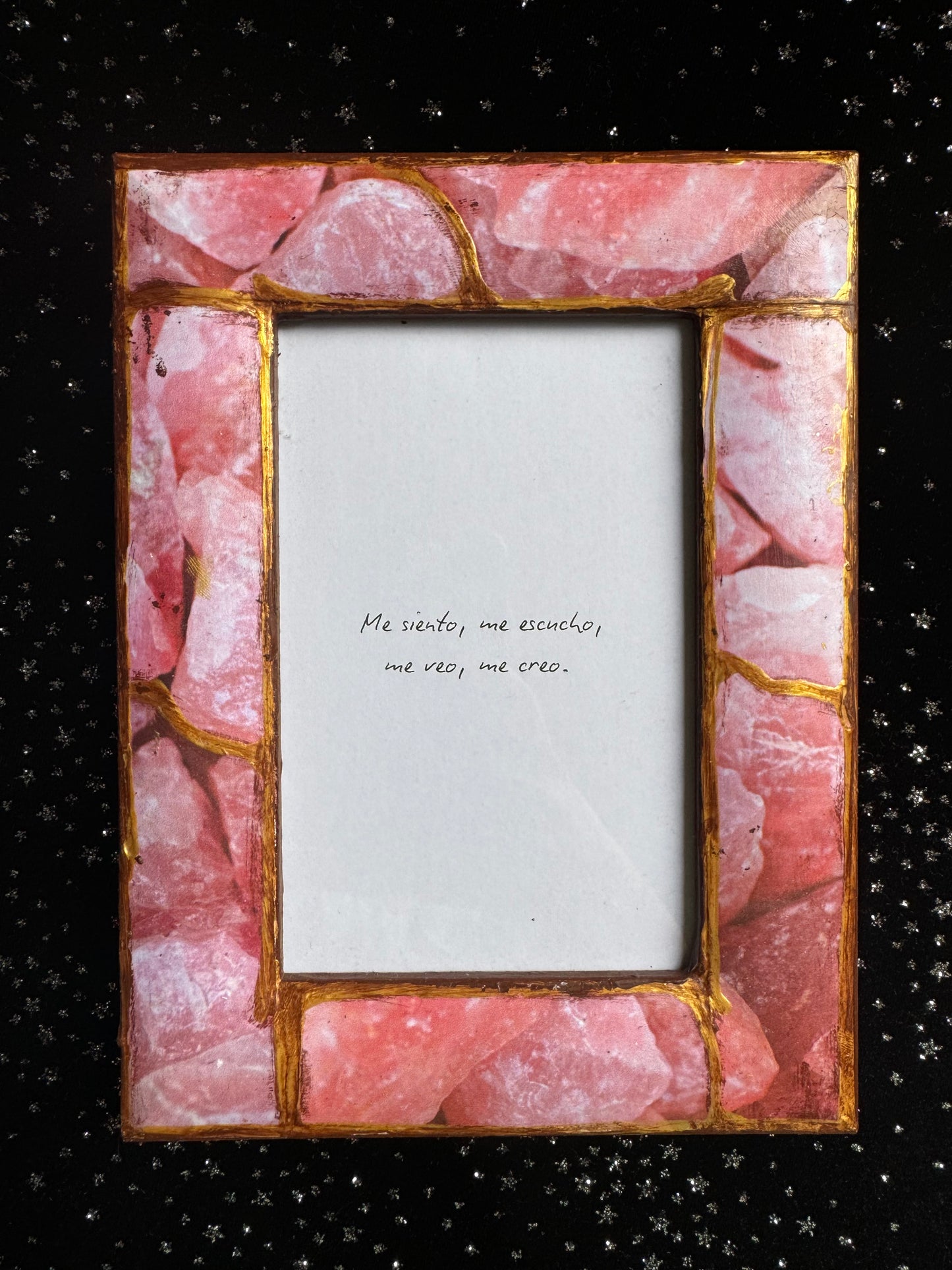 MARCO CUARZO ROSA AMOR PROPIO